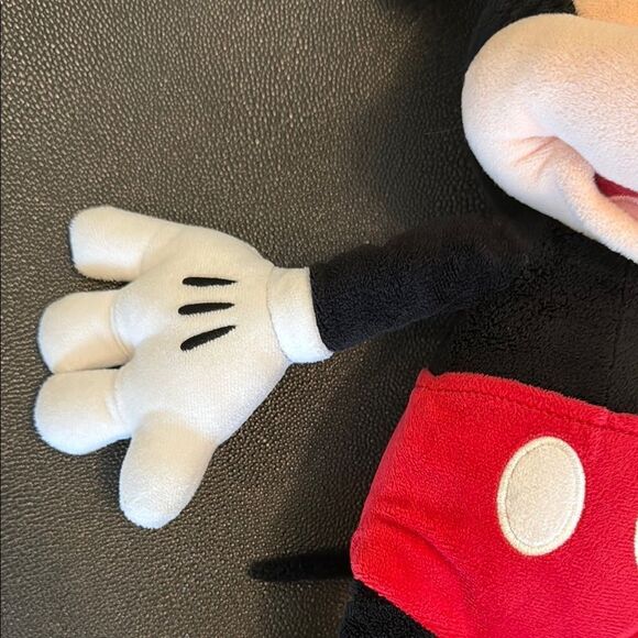 Disney Mickey Mouse Stuffed Animal Black and Red - Picture 5 of 8
